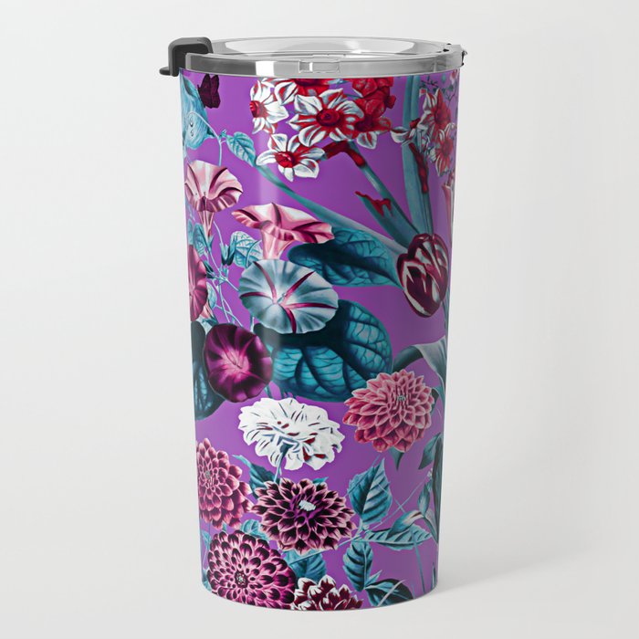 Romantic Floral Pattern Travel Mug Gallery Image 3