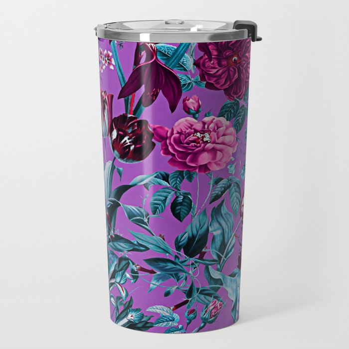 Romantic Floral Pattern Travel Mug Gallery Image 2