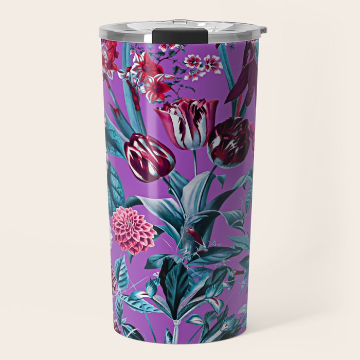 Romantic Floral Pattern Travel Mug Gallery Image 1