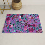 Romantic Floral Pattern Rug Gallery Image 1