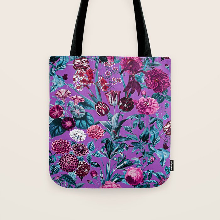 Romantic Floral Pattern Tote Bag Gallery Image 1