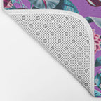 Romantic Floral Pattern Bath Mat Gallery Image 2
