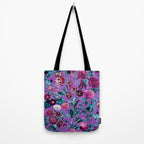 Romantic Floral Pattern Tote Bag Gallery Image 2