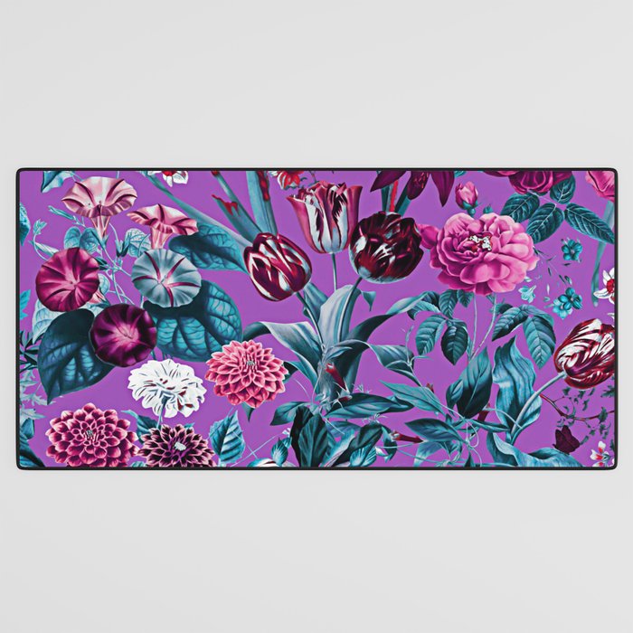 Romantic Floral Pattern Desk Mat Gallery Image 3