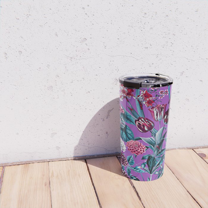 Romantic Floral Pattern Travel Mug Gallery Image 4