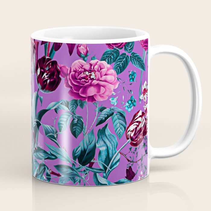 Romantic Floral Pattern Coffee Mug Gallery Image 1