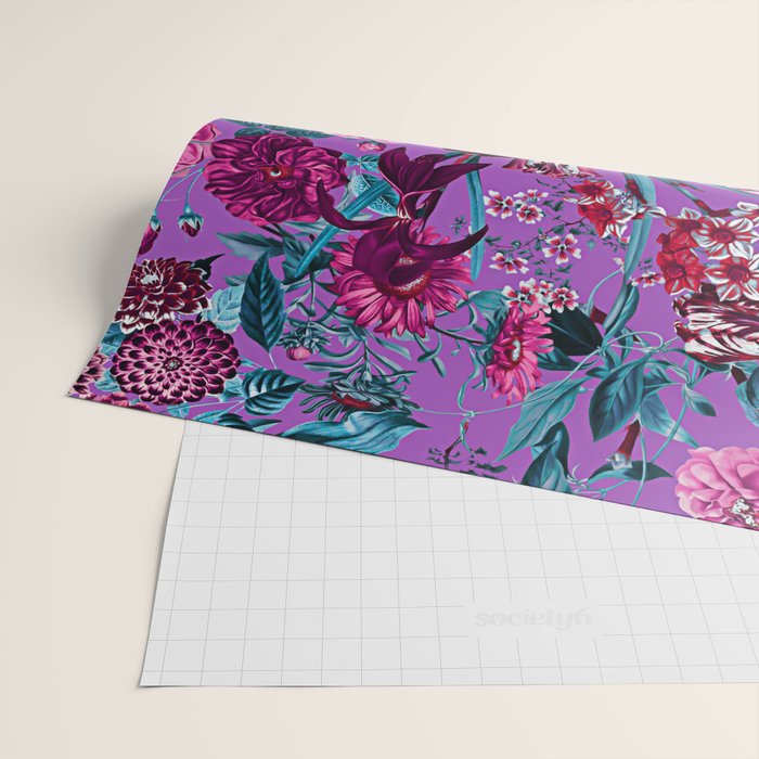 Romantic Floral Pattern Wrapping Paper Gallery Image 2