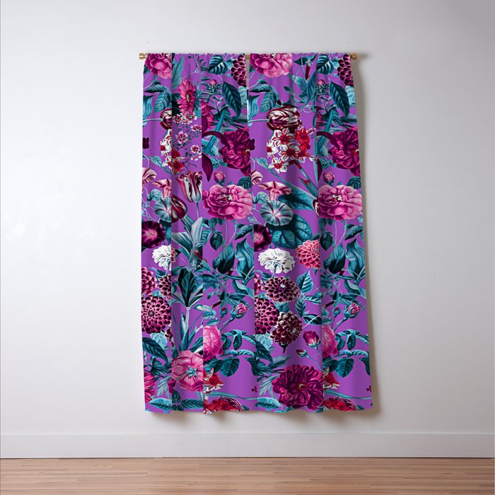 Romantic Floral Pattern Window Curtain Gallery Image 3