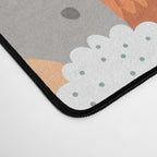 Funny diverse dog crowd character cartoon background Desk Mat Gallery Image 4