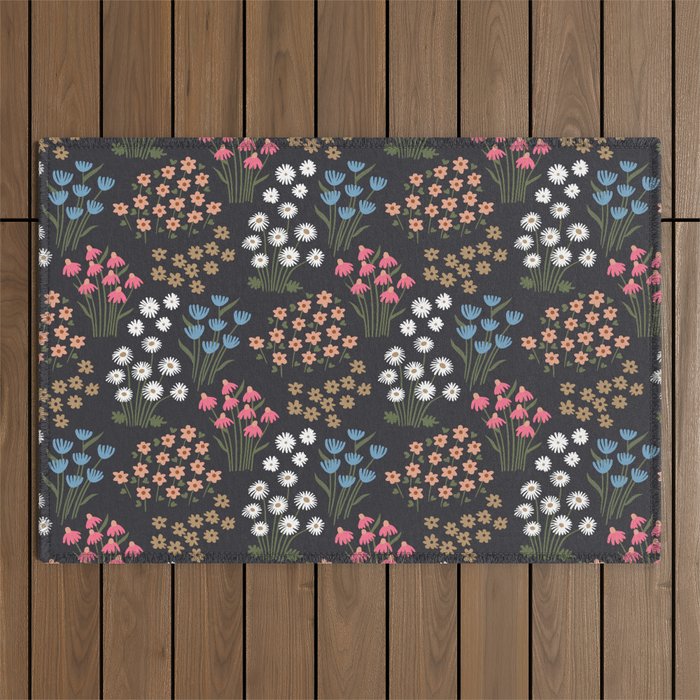 Wildflower Garden Delight Outdoor Rug Gallery Image 1