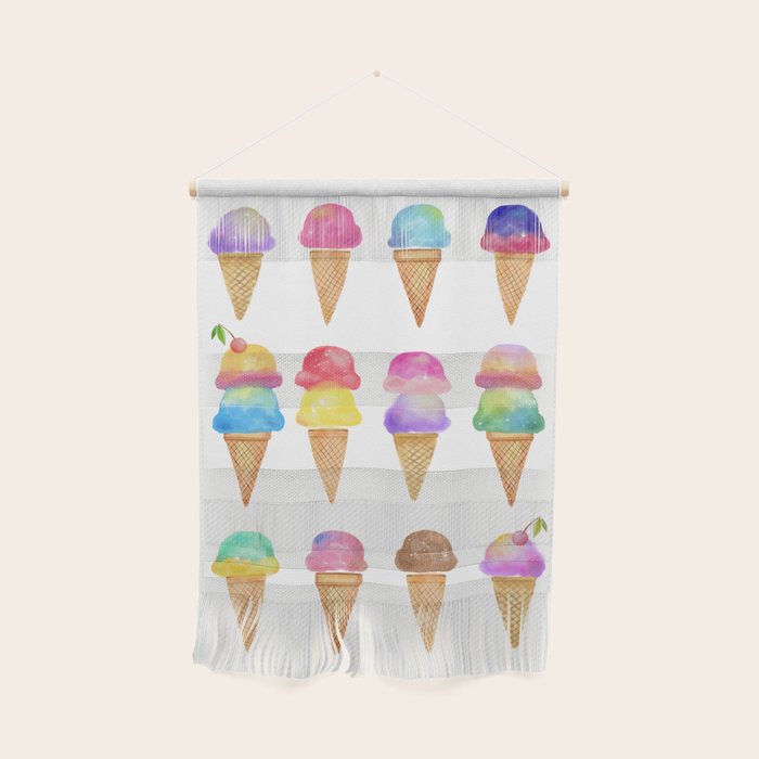 Summer Ice Cream Cones Wall Hanging Gallery Image 1