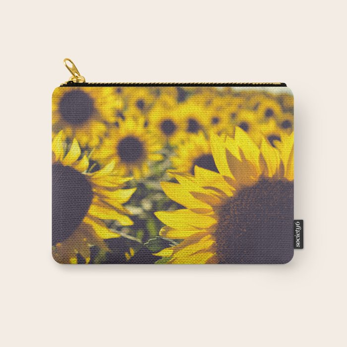 Summer Sunflower Love - boho flower photography Carry All Pouch Gallery Image 1