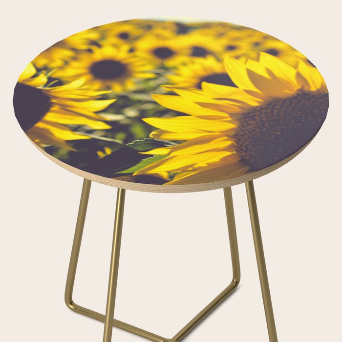 Summer Sunflower Love - boho flower photography Side Table Gallery Image 2
