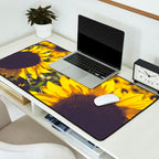 Summer Sunflower Love - boho flower photography Desk Mat Gallery Image 2