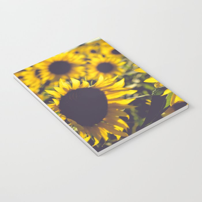 Summer Sunflower Love - boho flower photography Notebook Gallery Image 3