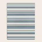 Fine Stripes Pattern in Neutral Blue Gray Tones Notebook Gallery Image 4