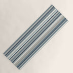 Fine Stripes Pattern in Neutral Blue Gray Tones Yoga Mat Gallery Image 1