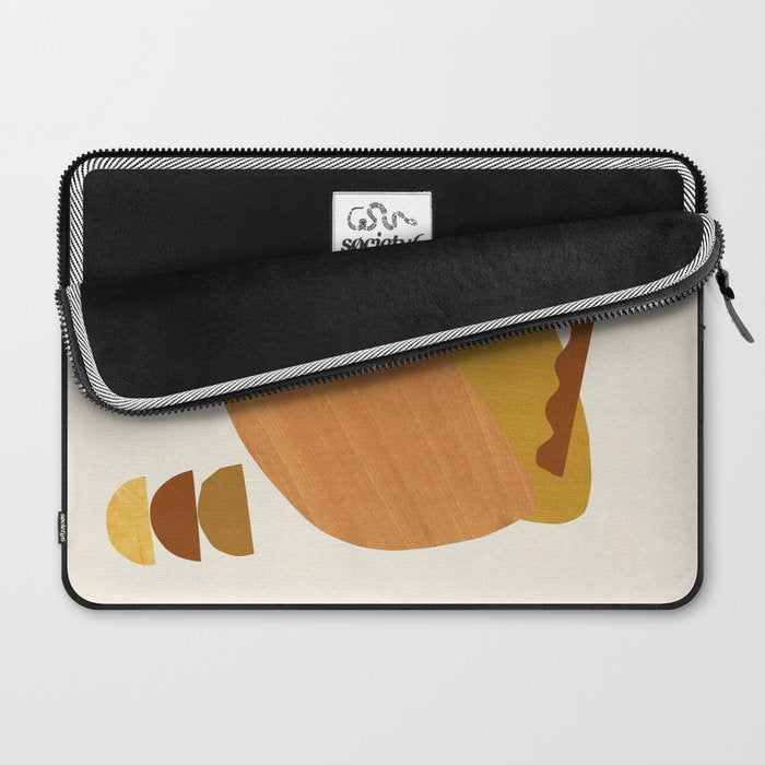 Abstract Collage With Warm Shapes Laptop Sleeve Gallery Image 2