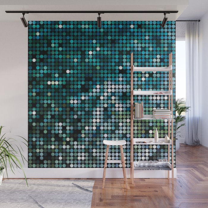 Mosaic ocean Wall Mural Gallery Image 1