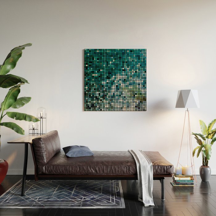 Mosaic ocean Wood Wall Art Gallery Image 2