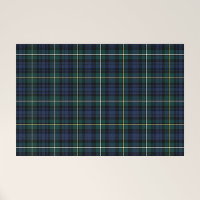 Clan Campbell Tartan Welcome Mat Gallery Image 1