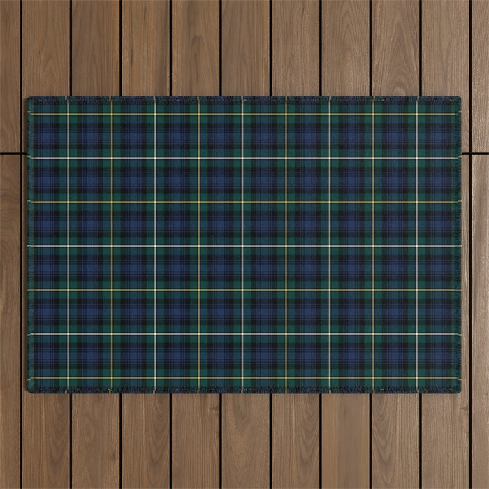 Clan Campbell Tartan Outdoor Rug Gallery Image 1