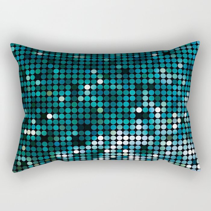 Mosaic ocean Rectangular Pillow Gallery Image 1