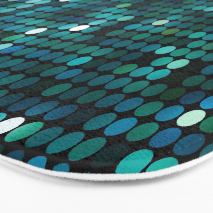 Mosaic ocean Bath Mat Gallery Image 3