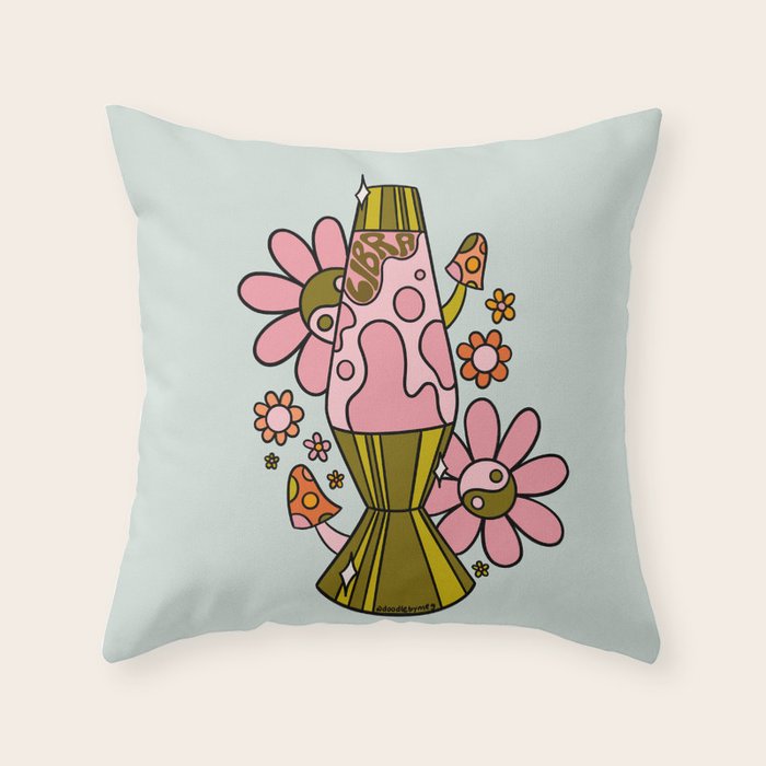 Libra Lava Lamp Throw Pillow Gallery Image 6