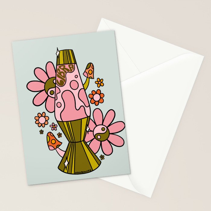 Libra Lava Lamp Stationery Card Gallery Image 2
