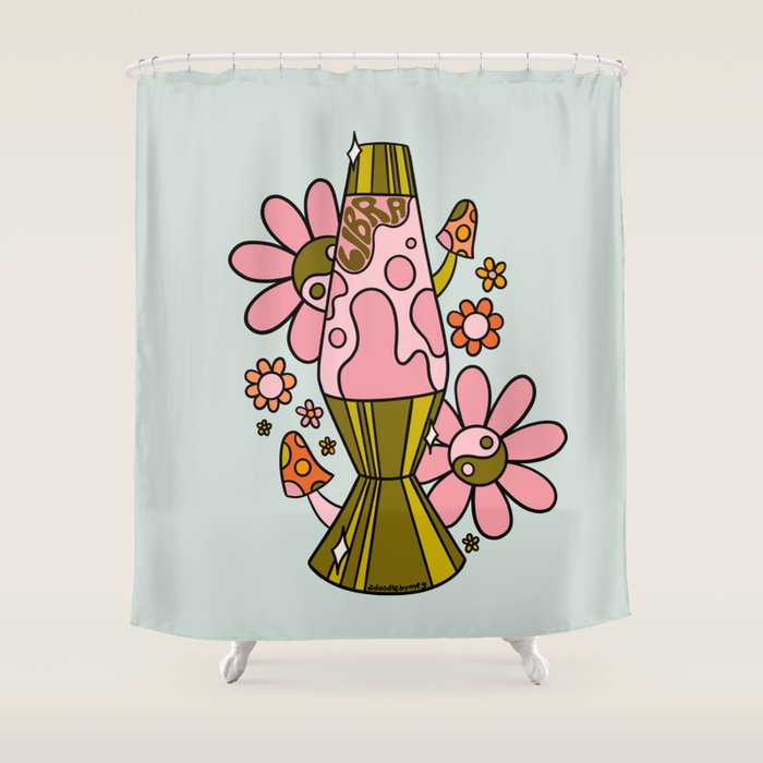 Libra Lava Lamp Shower Curtain Gallery Image 1