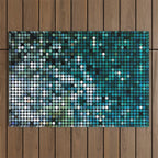 Mosaic ocean Outdoor Rug Gallery Image 1