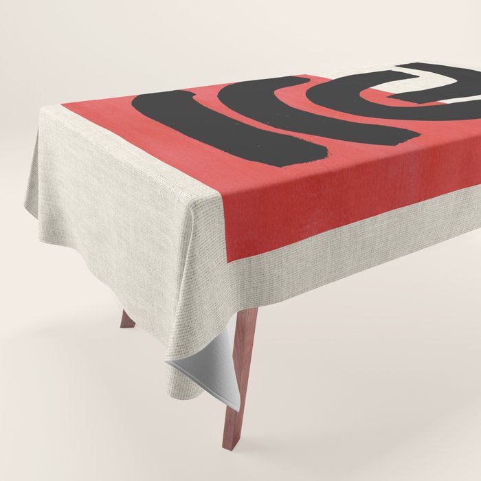 Red Round Tablecloth Gallery Image 1