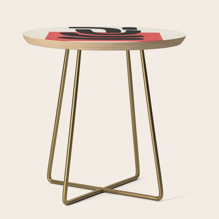Red Round Side Table Gallery Image 1