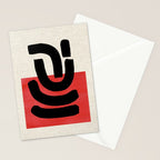 Red Round Stationery Card Gallery Image 2