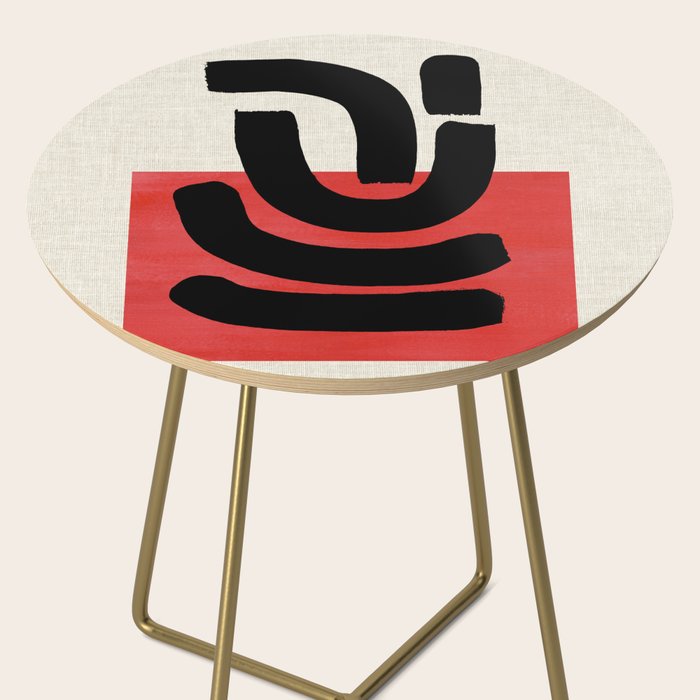 Red Round Side Table Gallery Image 2