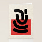 Red Round Stationery Card Gallery Image 2