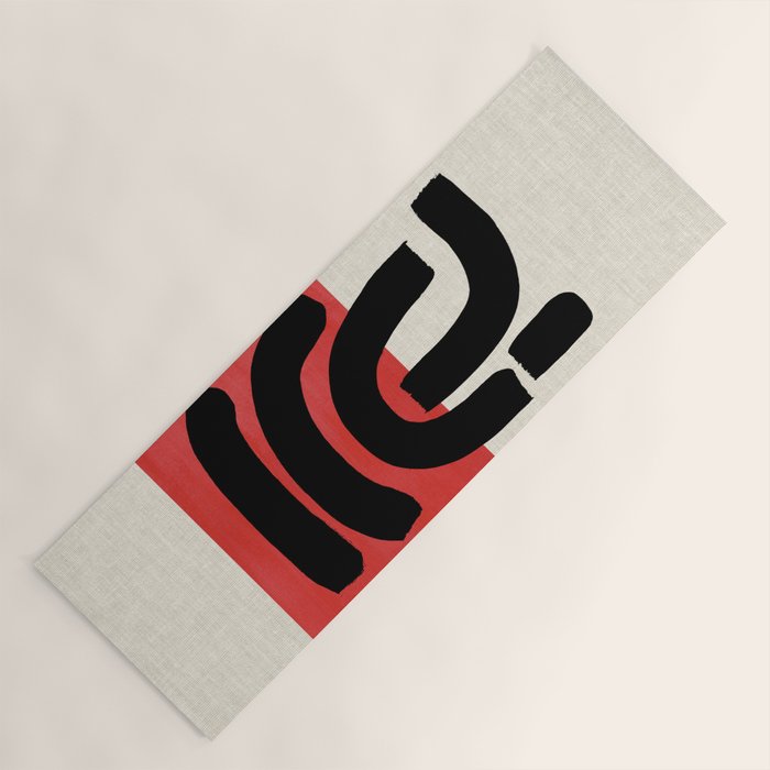 Red Round Yoga Mat Gallery Image 1