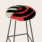 Red Round Stool Gallery Image 2