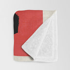 Red Round Throw Blanket Gallery Image 3