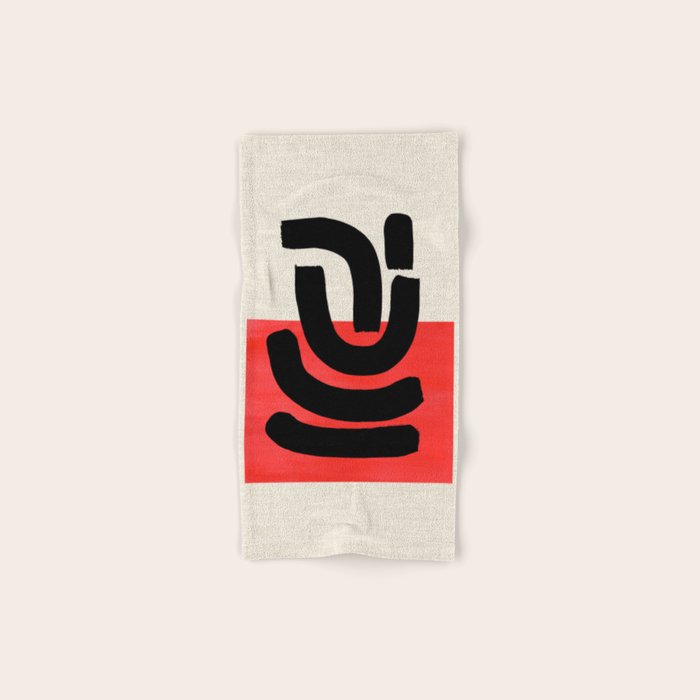 Red Round Bath Towel Gallery Image 1