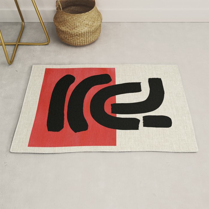 Red Round Rug Gallery Image 1