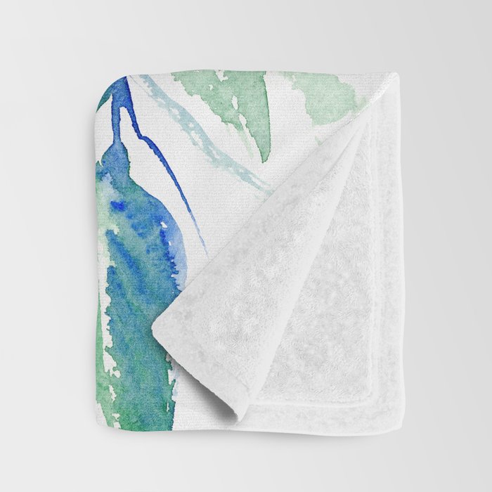 American Goldfinch, yellow sage green birds and flowers Throw Blanket Gallery Image 3