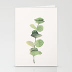 Watercolor Eucalyptus Branch Stationery Card Gallery Image 2