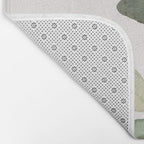 Watercolor Eucalyptus Branch Bath Mat Gallery Image 2