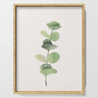 Watercolor Eucalyptus Branch Serving Tray Gallery Image 1