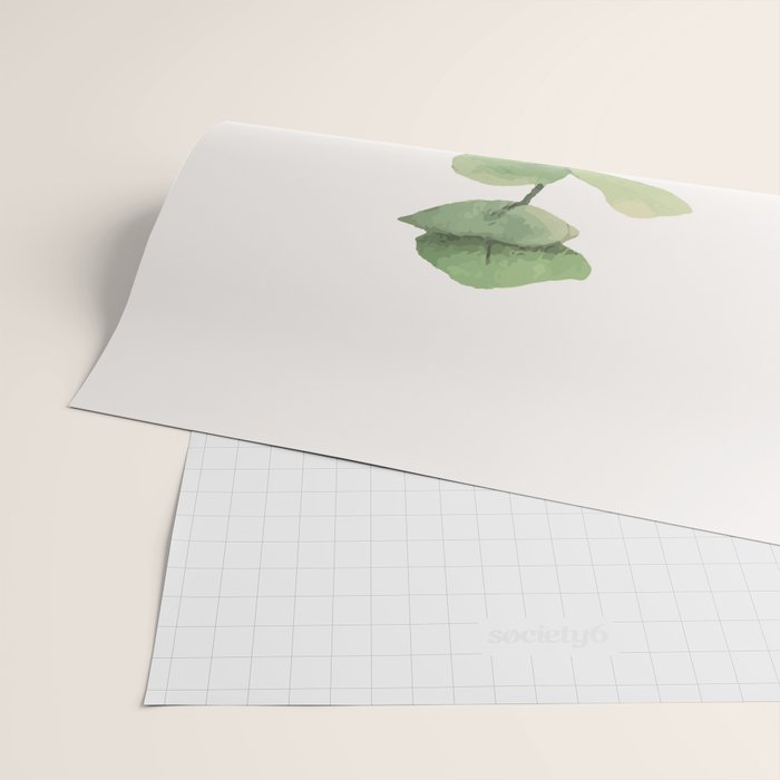 Watercolor Eucalyptus Branch Wrapping Paper Gallery Image 2