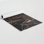 Love or Die Tryinâ Cowhand - Black & Pink Yoga Mat Gallery Image 2
