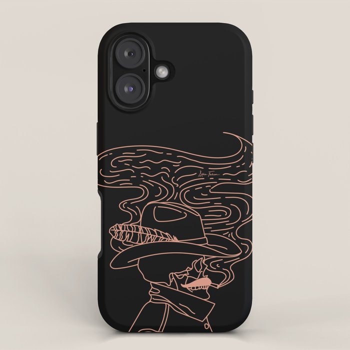 Love or Die Tryinâ Cowhand - Black & Pink iPhone Case Gallery Image 1