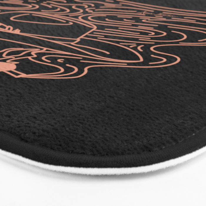 Love or Die Tryinâ Cowhand - Black & Pink Bath Mat Gallery Image 3